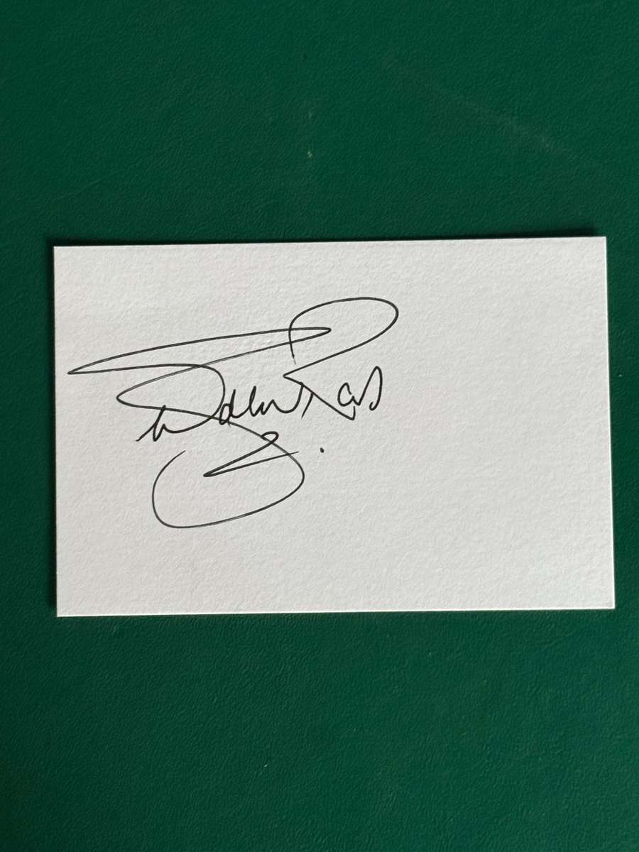 Rugby Autograph - De Wet Ras (Springbok Nr488)