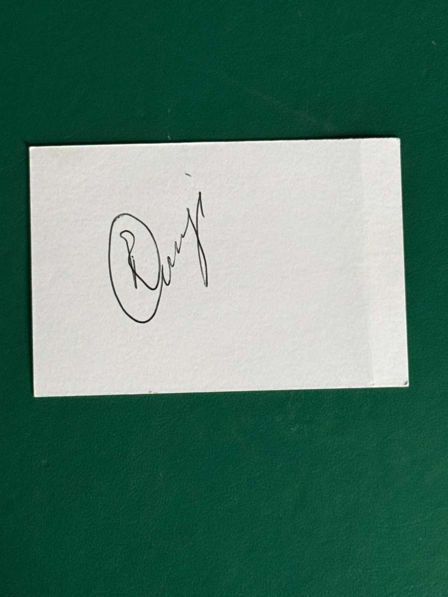 Rugby Autograph - Ross Cronje (Springbok Nr882)
