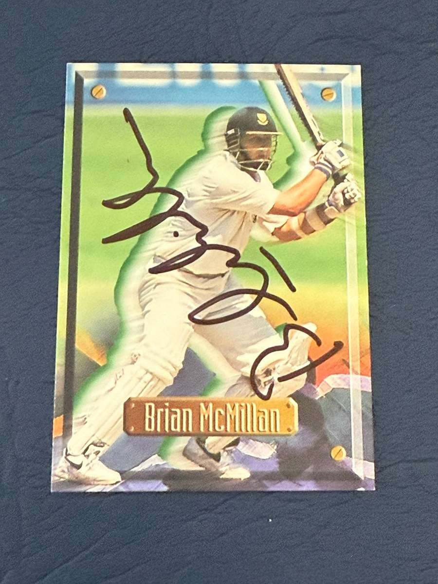 Cricket Card - *SIGNED* Brian McMillan 1997 Sports Deck Cricket Card