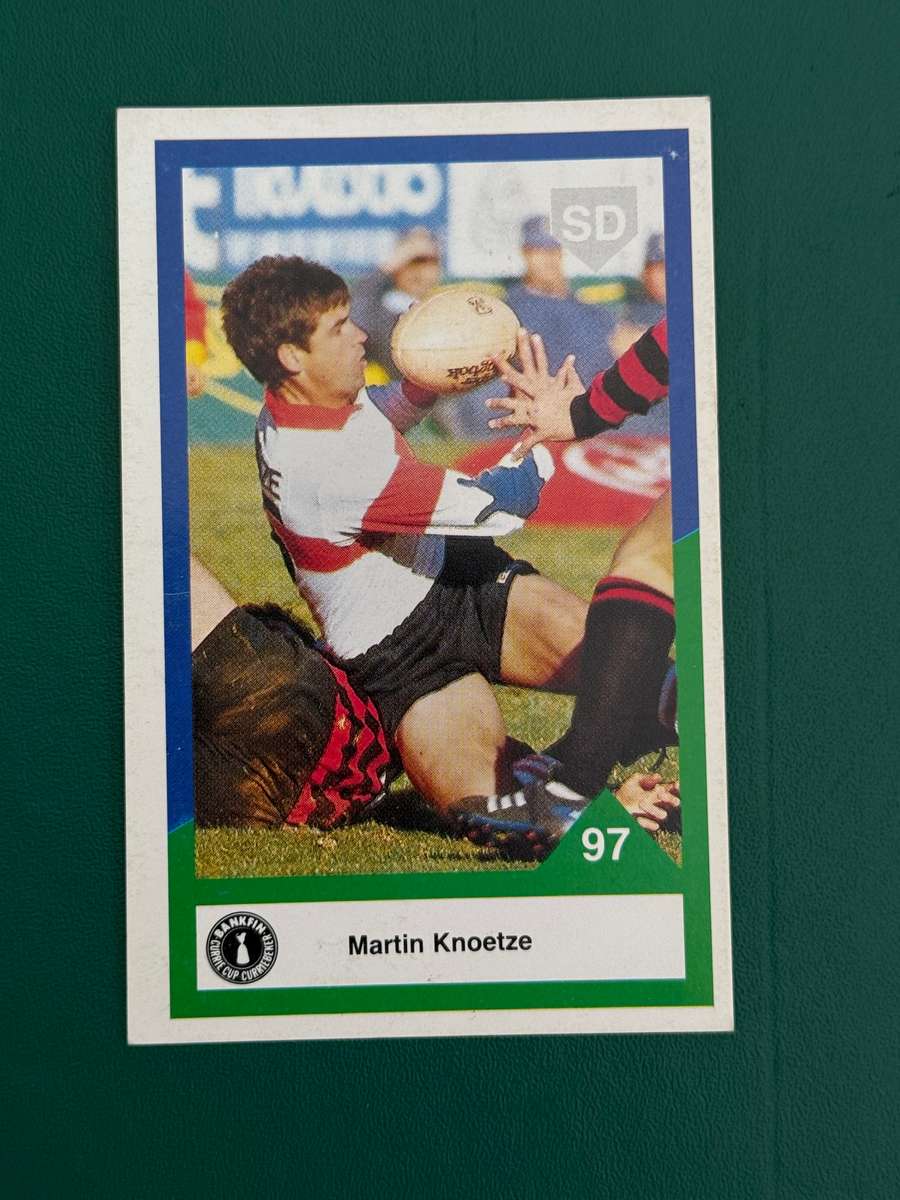 Rugby Card - Martin Knoetze 1992 Sports Deck Rugby Card Nr97