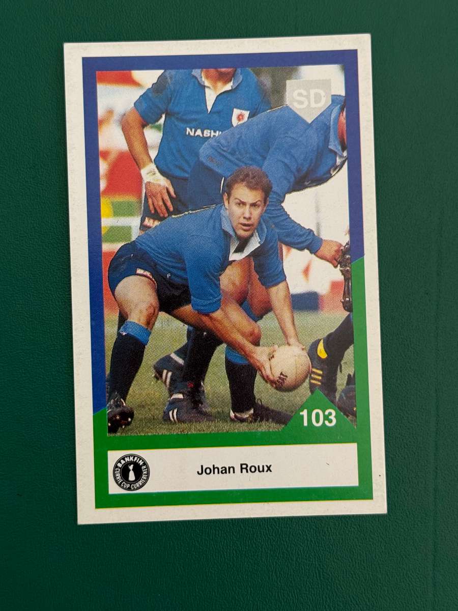 Rugby Card - Johan Roux 1992 Sports Deck Rugby Card Nr103