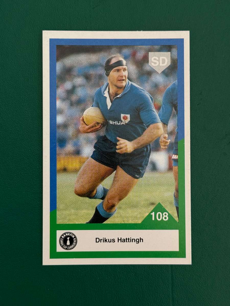 Rugby Card - Drikus Hattingh 1992 Sports Deck Rugby Card Nr108