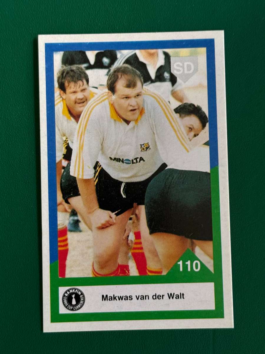 Rugby Card - Makwas van der Walt (nr110) 1992 Sports Deck Rugby Card
