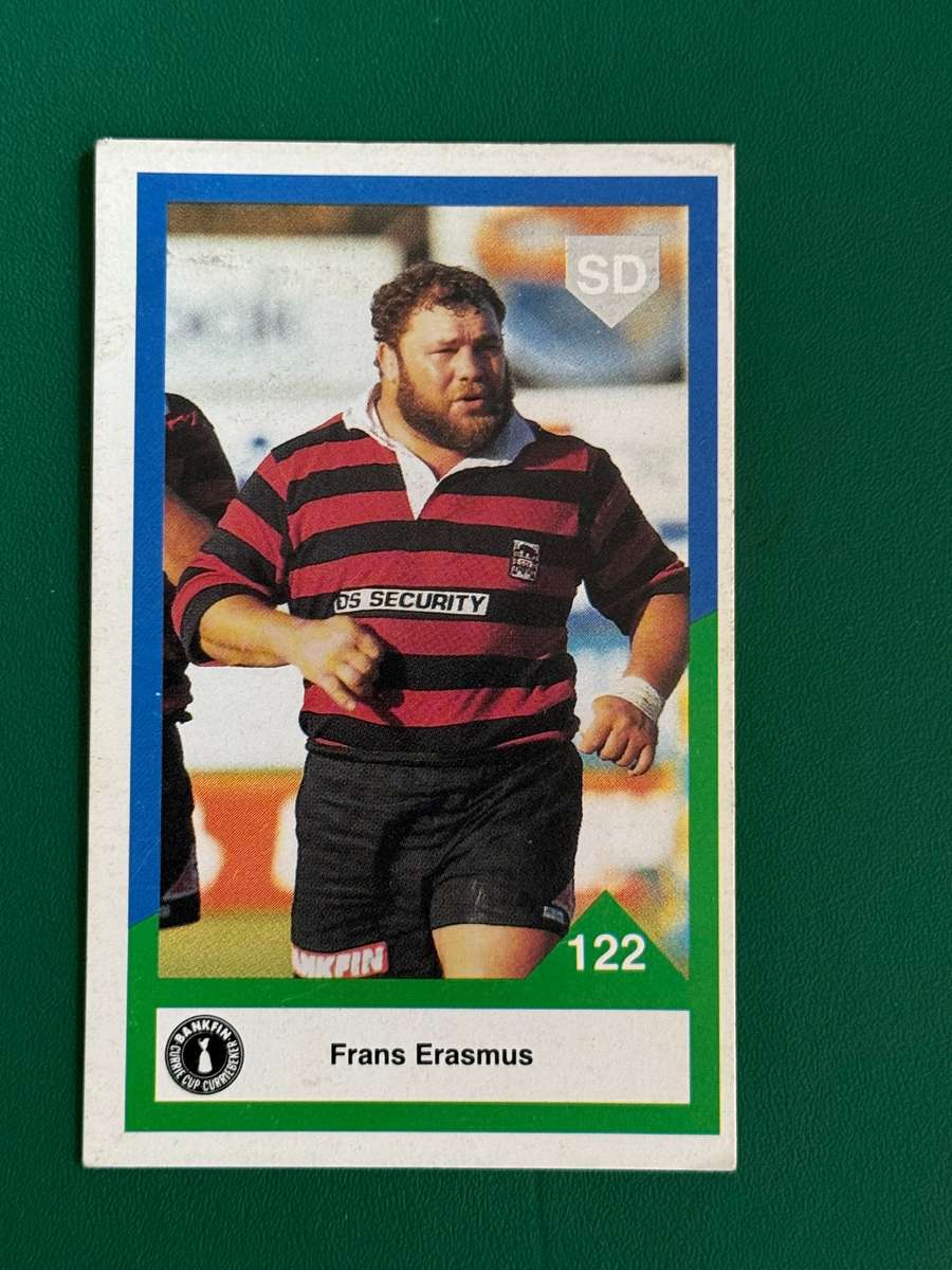 Rugby Card - Frans Erasmus 1992 Sports Deck Rugby Card (Nr122)