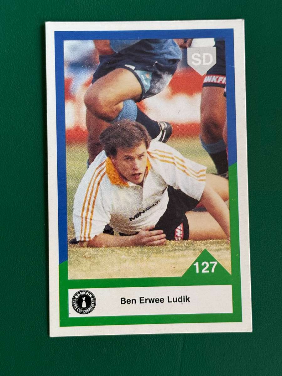 Rugby Card - Ben Erwee Ludik 1992 Sports Deck Rugby Card (Nr127)