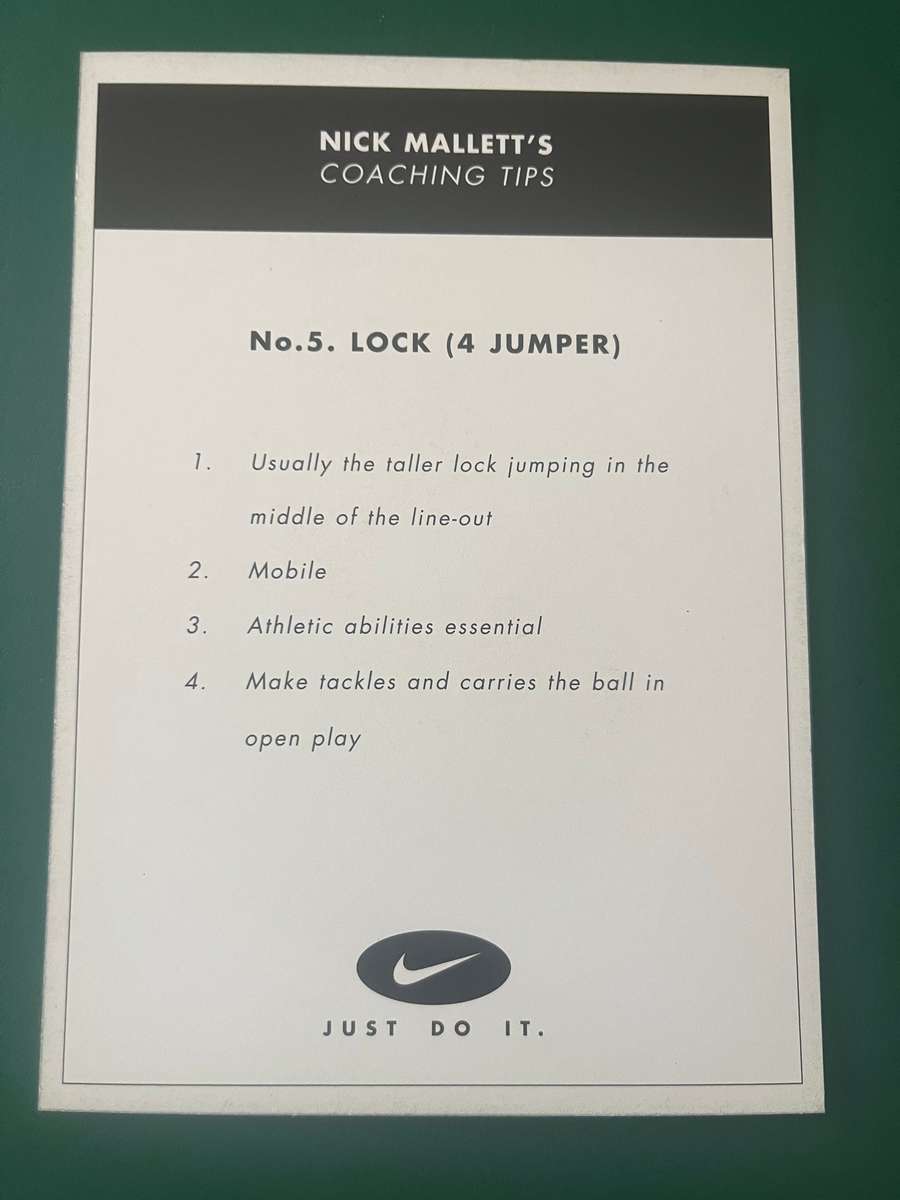 Rugby Card - Mark Andrews 1999/2000 Nike Rugby Card