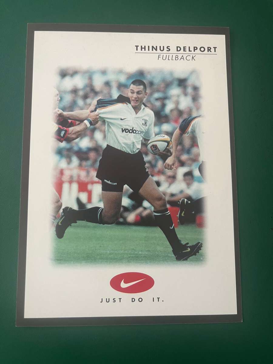 Rugby card - Thinus Delport 1999/2000 Nike Rugby Card