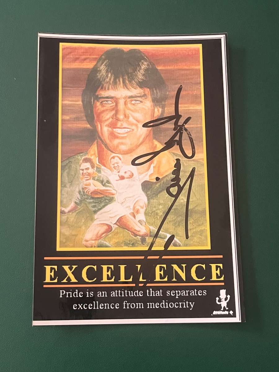 Rugby Card/Photo/Postcard - *SIGNED* Danie Gerber