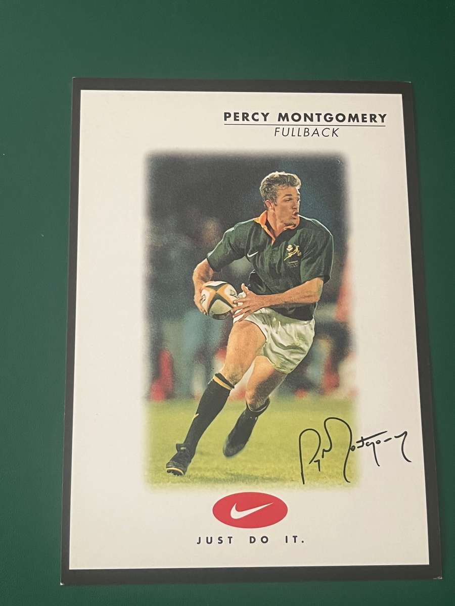 Rugby Card - Percy Montgomery 1999/2000 Nike Rugby Card