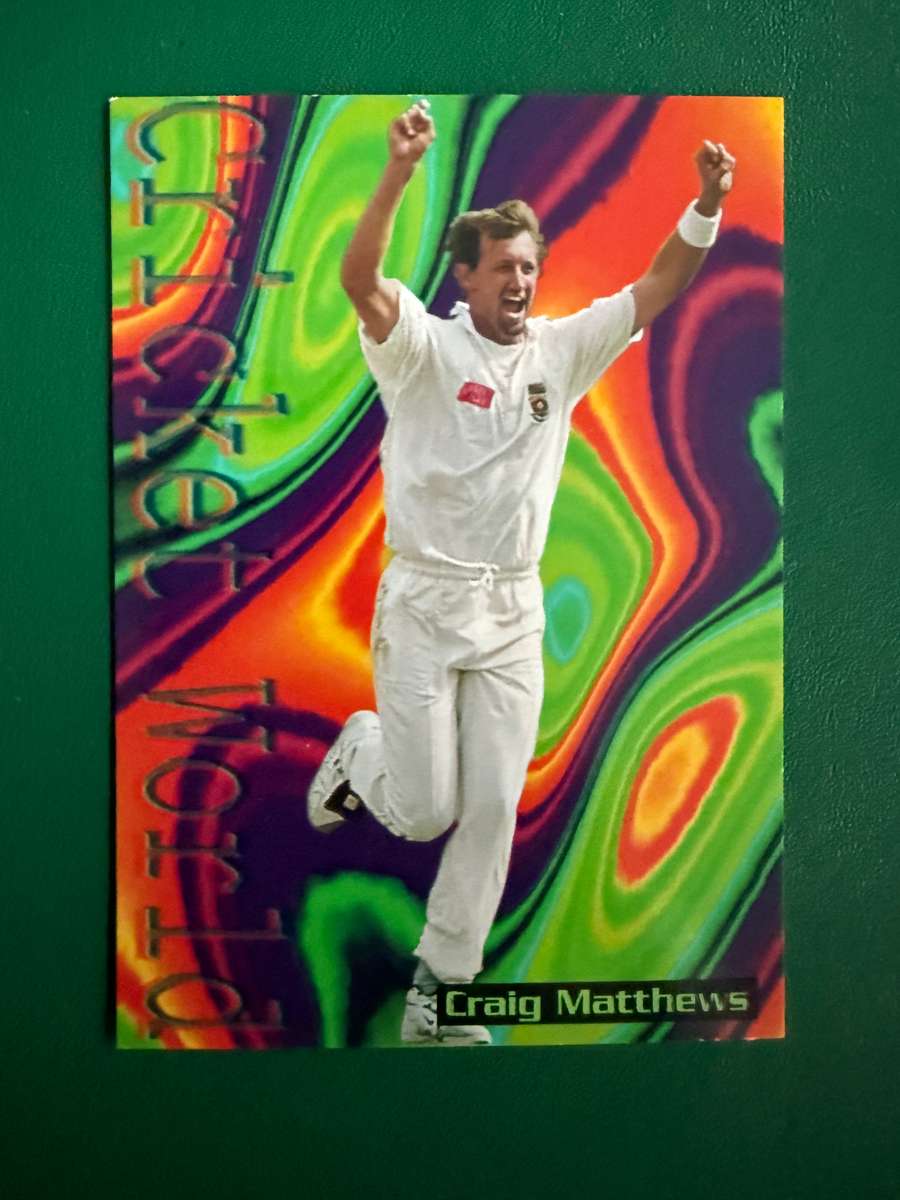 Cricket Card - Craig Matthews 1996 Sports Deck Cricket Card