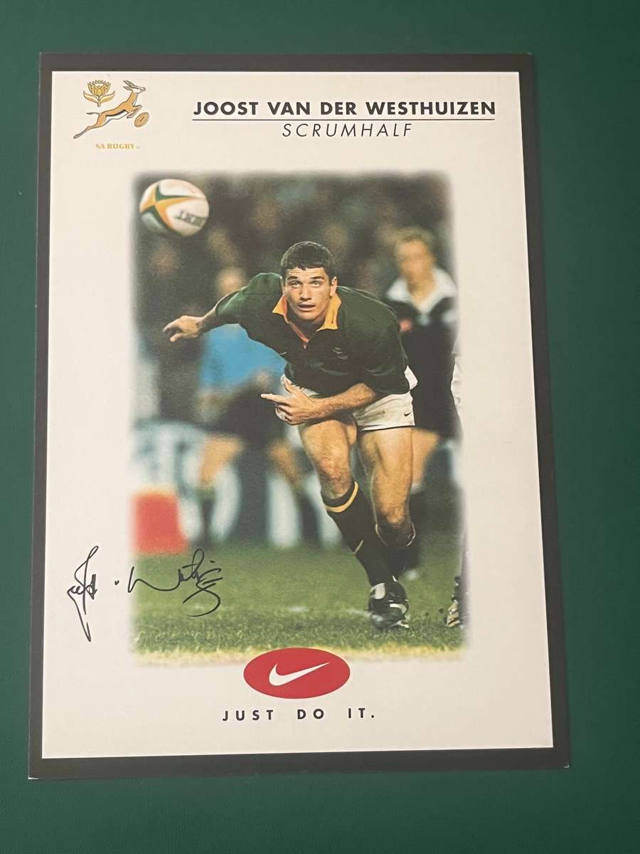 Rugby Card - Joost van der Westhuizen 1999/2000 Nike Rugby Card