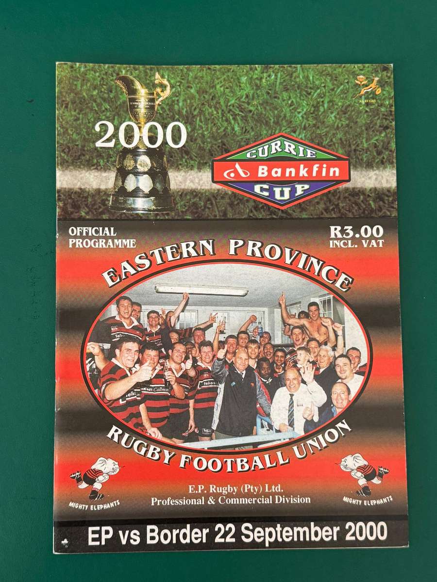 Rugby Programme - Eastern-Province vs Border 22/09/2000
