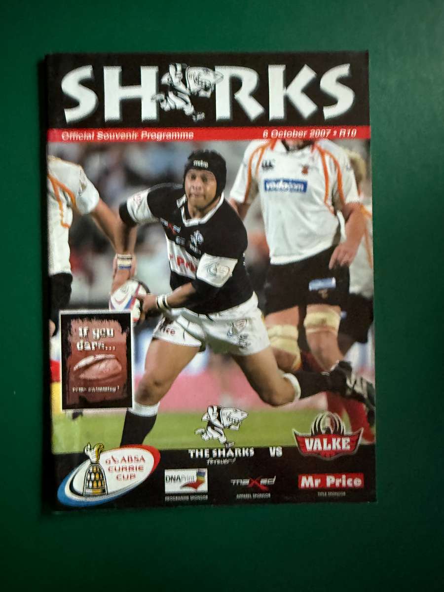 Rugby Programme - Sharks vs Falcons 06/10/2007