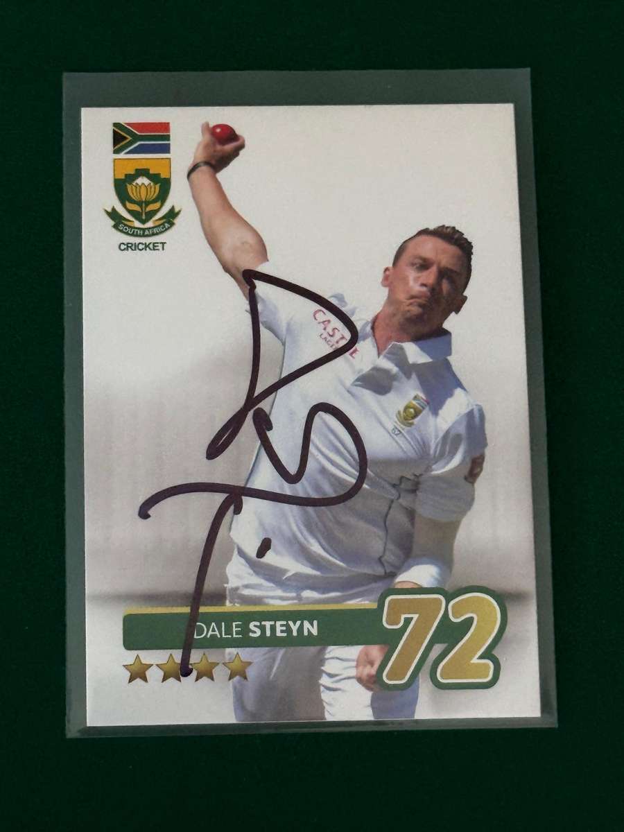 Cricket Card - *SIGNED* Dale Steyn 2014 Big Ball Cricket Card