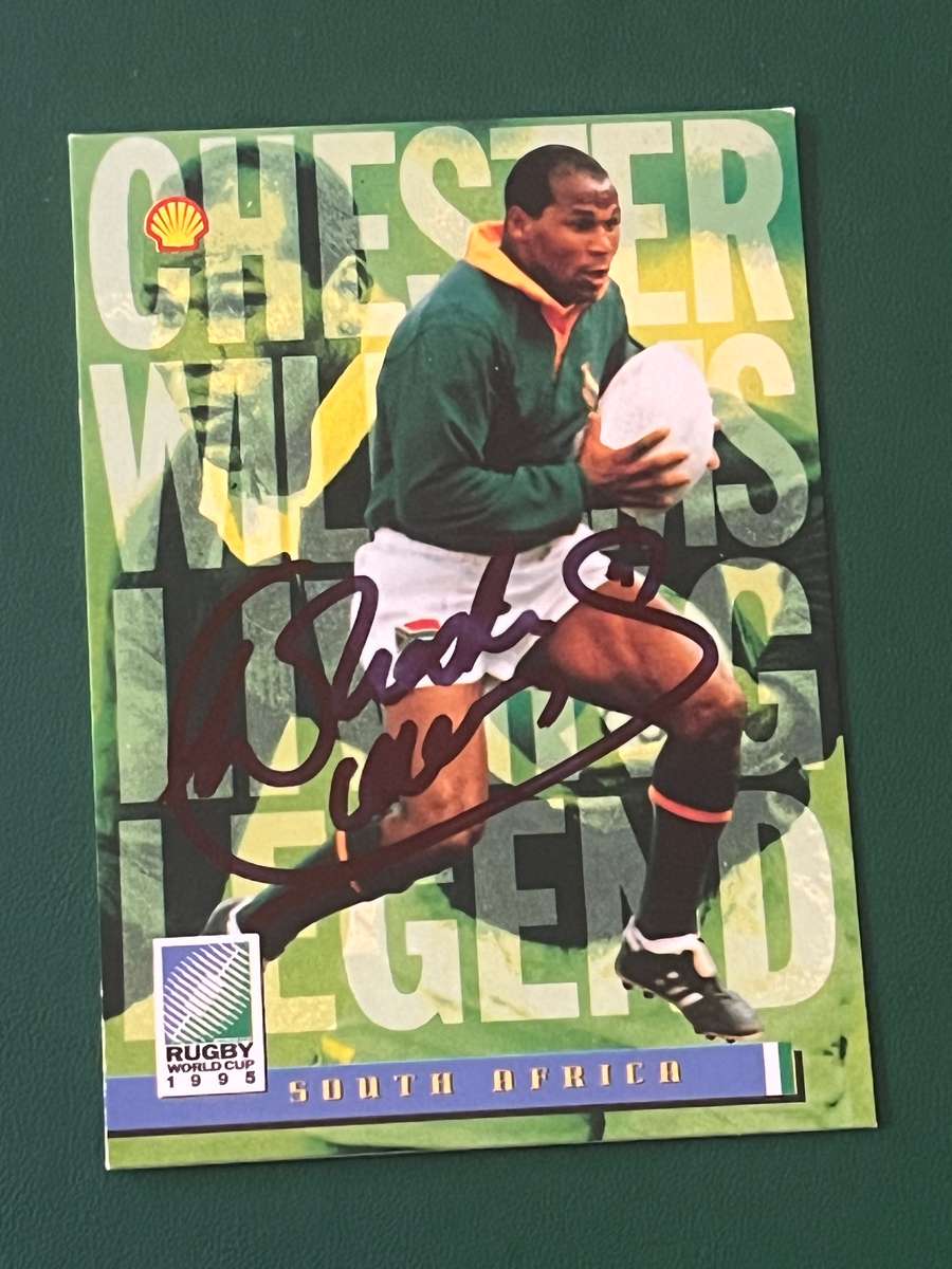 Rugby Card - *SIGNED* Chester Williams 1995 Living Legend Sports Deck Rugby Card