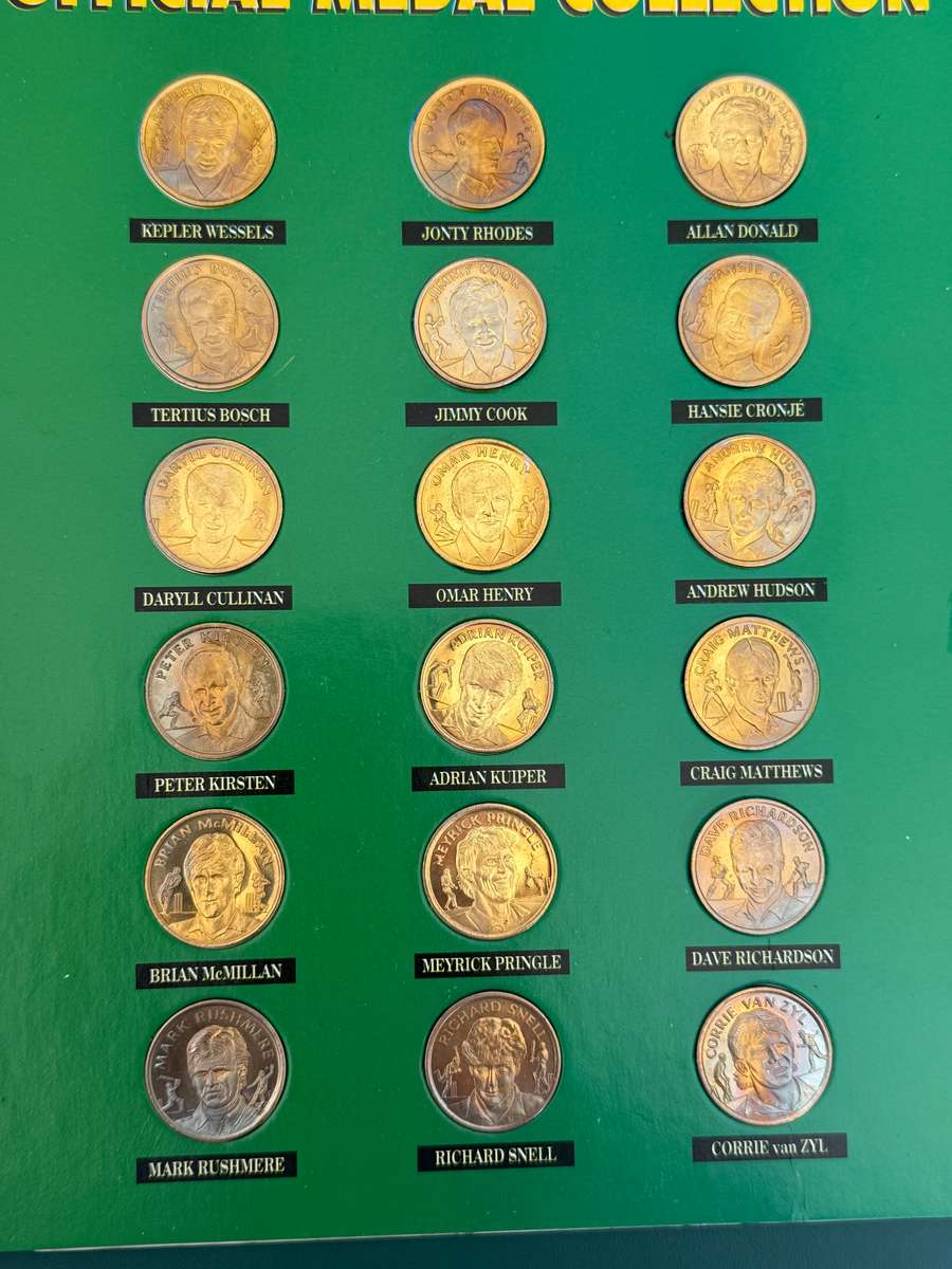 Cricket - Complete Checkers South-Africa vs India in SA 1992 Medal Collection