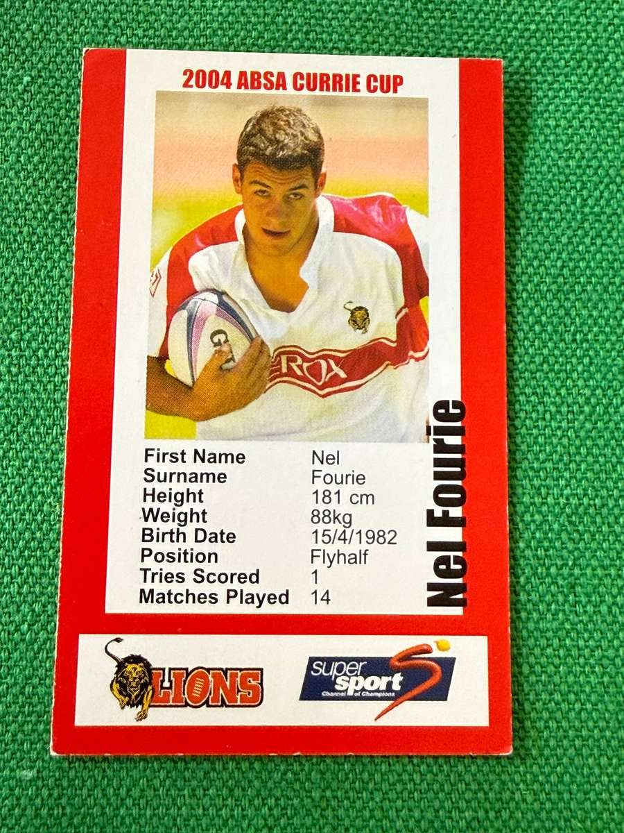 Rugby Card - Nel Fourie 2004 Pinnacle Rugby Card