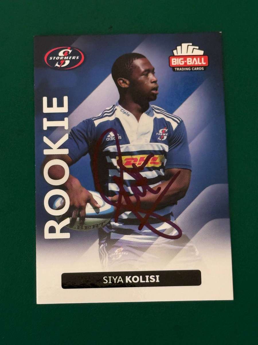 Rugby Card  *SIGNED* Siya Kolisi 2012 Big Ball Rugby Card