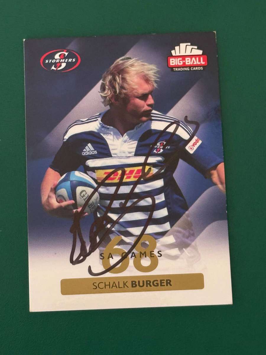 Rugby Card  *SIGNED* Schalk Burger 2012 Big Ball Rugby Card