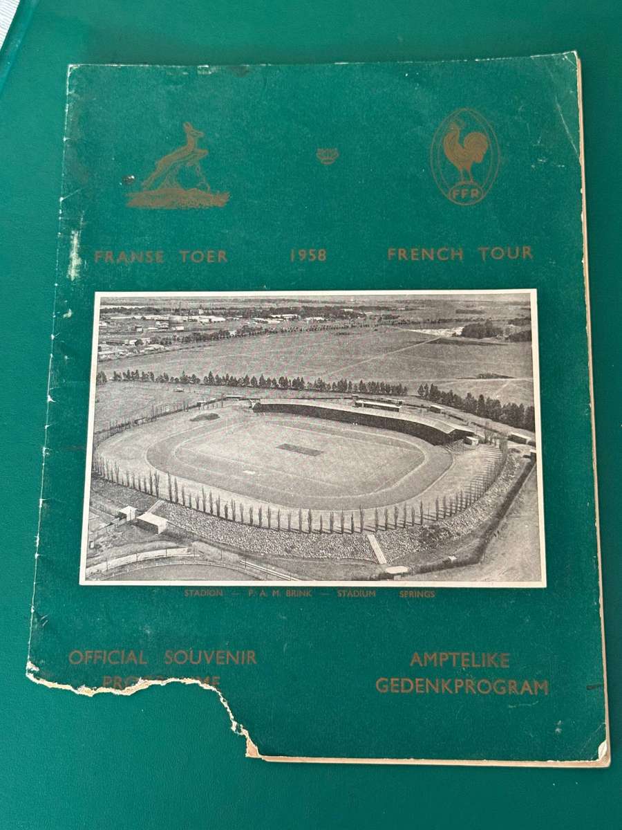 Rugby Programme - *TOUR* France vs Eastern-Transvaal/Natal/Transvaal 19/07/1958