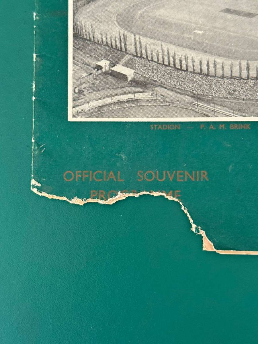 Rugby Programme - *TOUR* France vs Eastern-Transvaal/Natal/Transvaal 19/07/1958