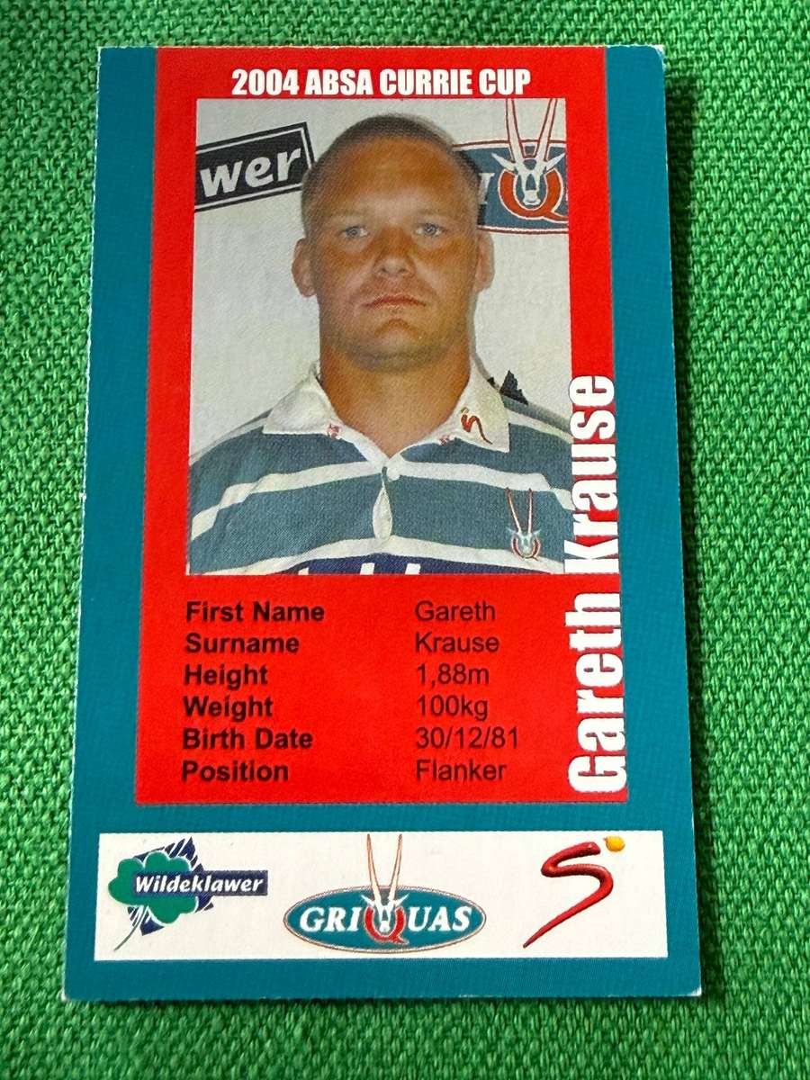 Rugby Card - Gareth Krause 2004 Pinnacle Rugby Card