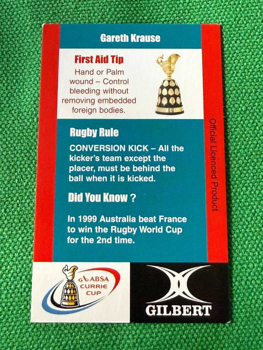 Rugby Card - Gareth Krause 2004 Pinnacle Rugby Card