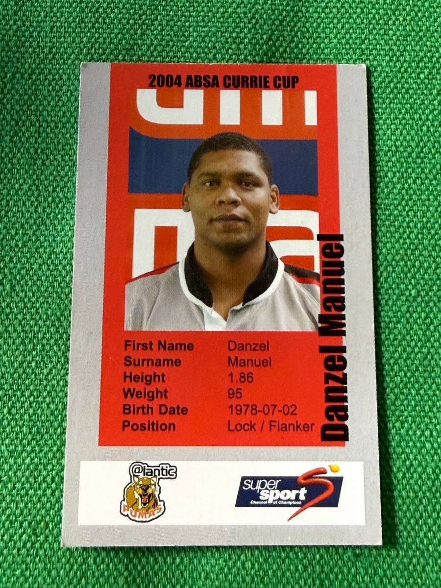 Rugby Card - Danzel Manuel 2004 Pinnacle Rugby Card