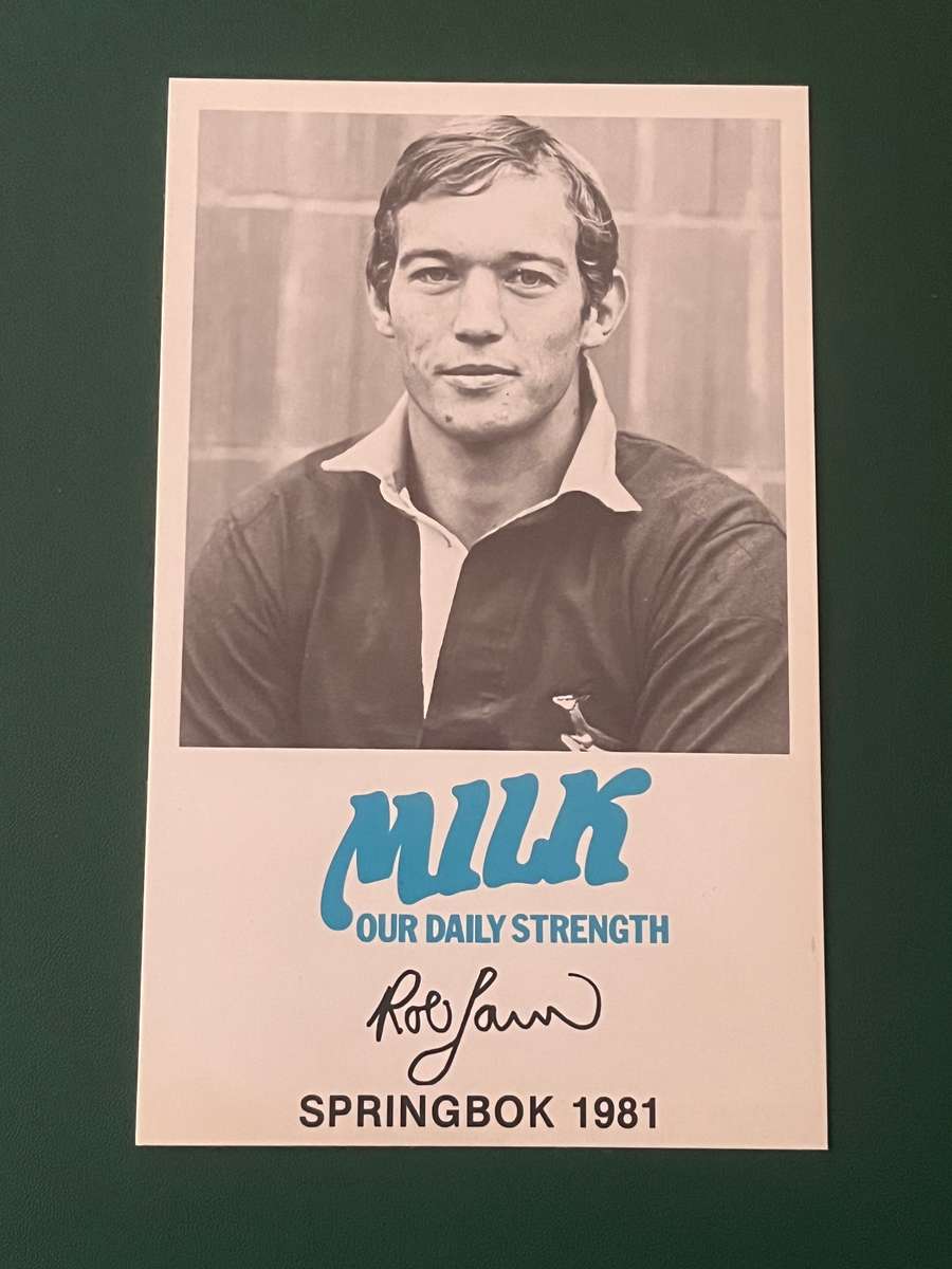 Rugby Card - Rob Louw 1981 Milk/Melk Rugby Card