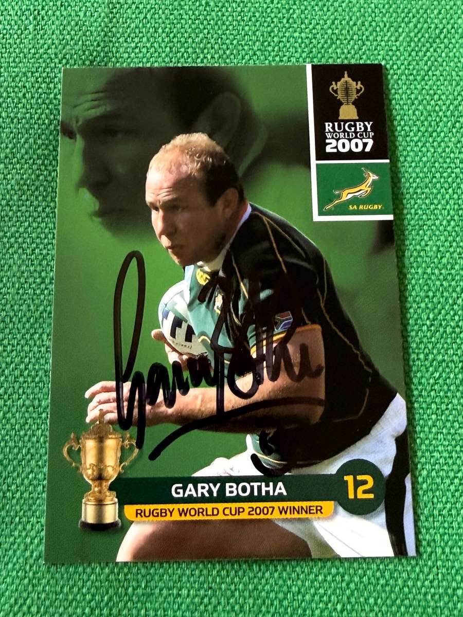 Rugby Card - *SIGNED* Gary Botha 2011 Big Ball Rugby Card (Depicting 2007 RWC Squad)