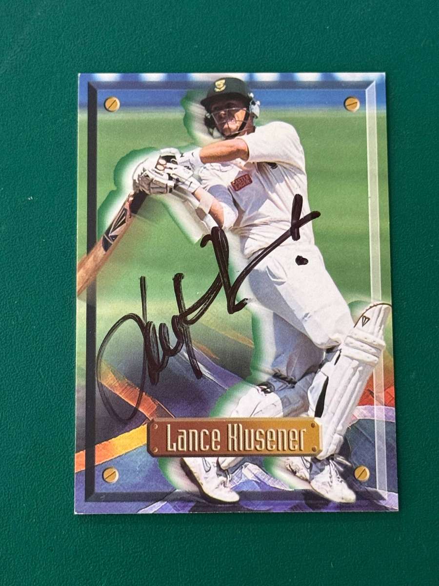 Cricket Card - *SIGNED* Lance Klusener 1997 Sports Deck Cricket Card
