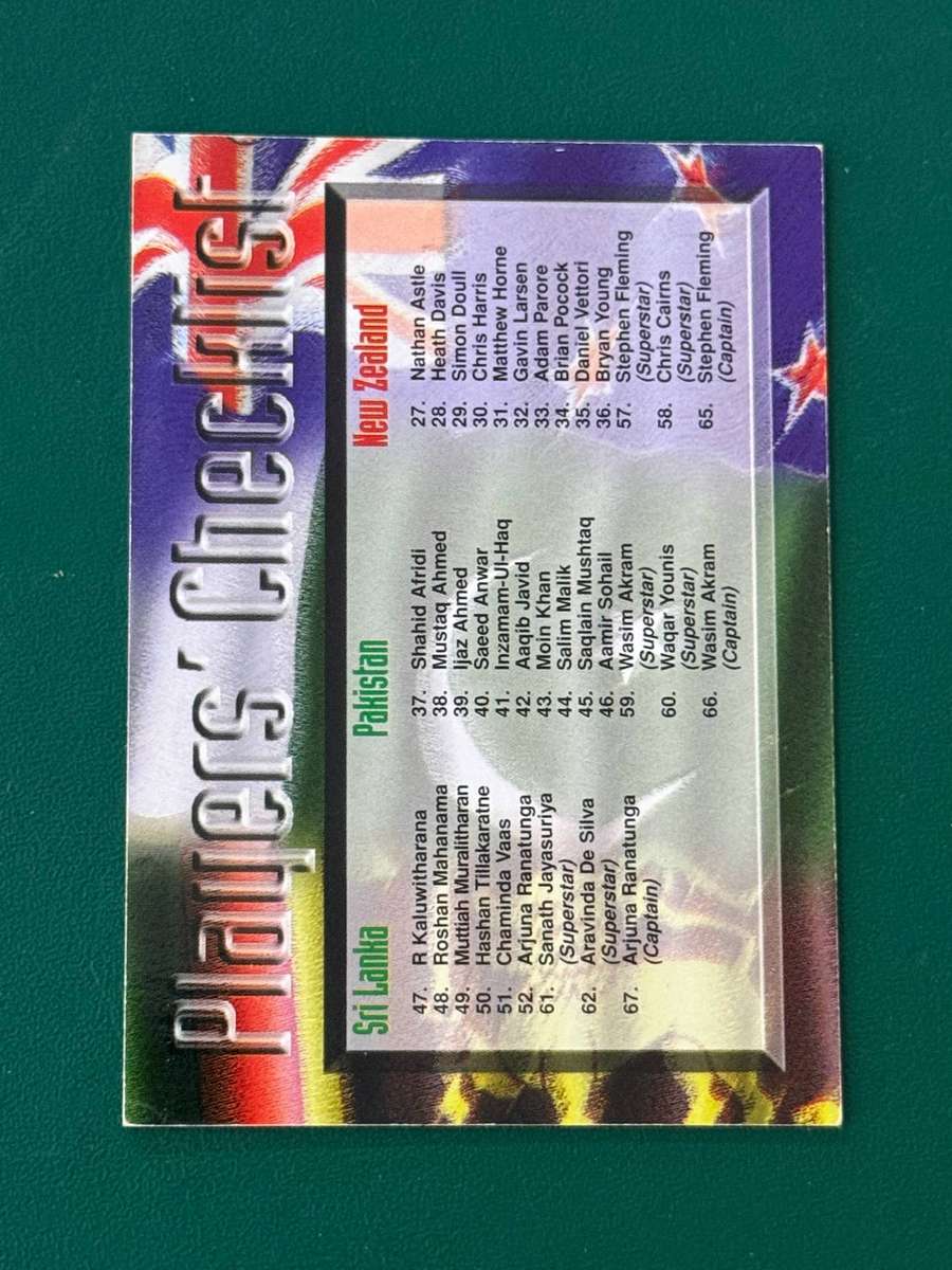 Cricket Card - Checklist 1997 Sports Deck Cricket Card