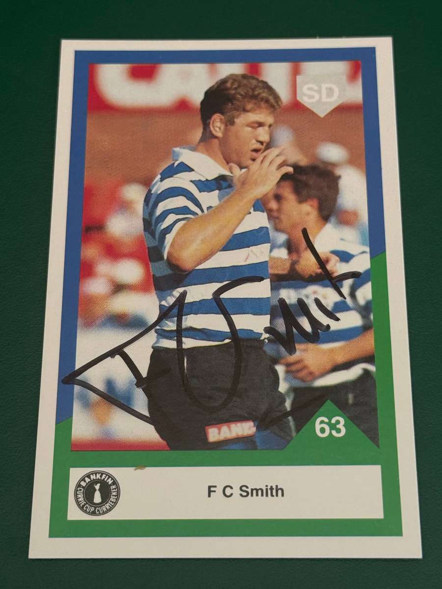 Rugby Card - *SIGNED* FC Smith 1992 Sports Deck Rugby Card