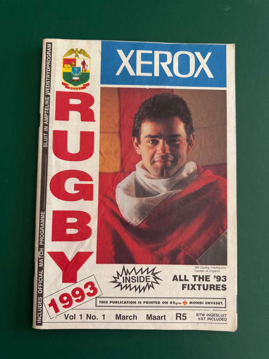 Rugby Programme - Northern-Transvaal vs Rest of South-Africa March 1993