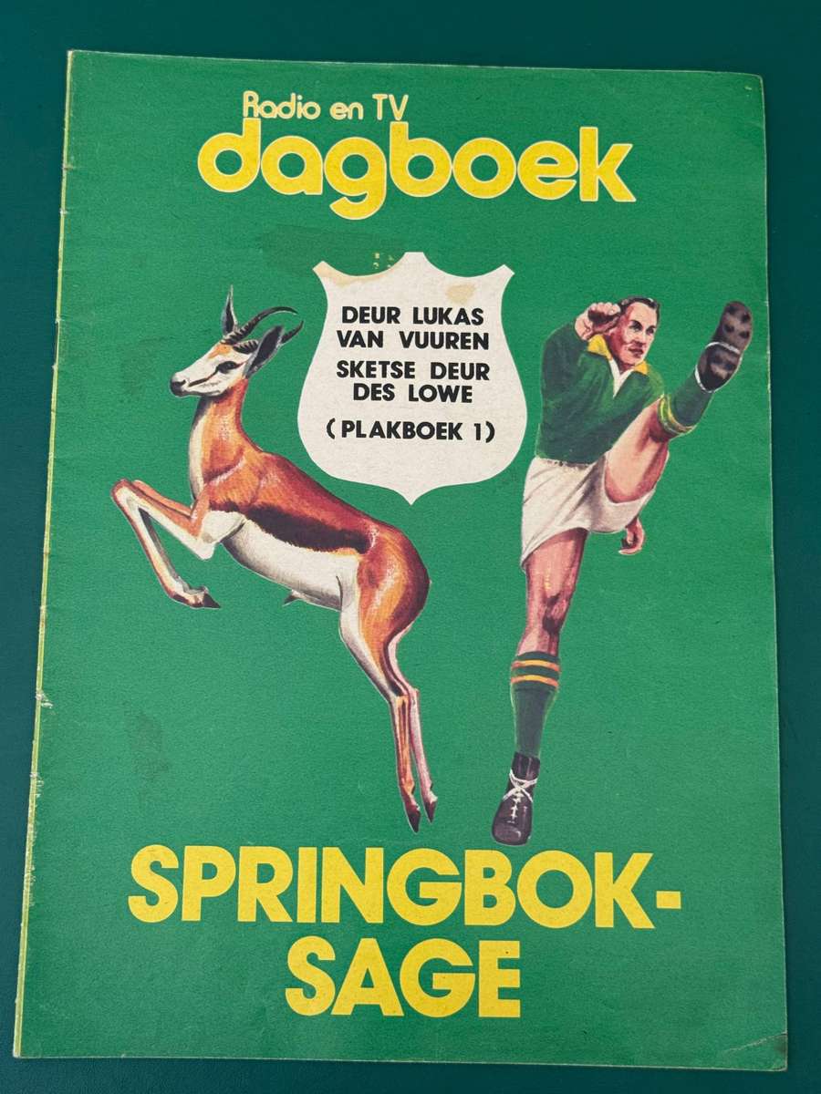 Rugby - Springbok Sage Plakboek 1 issued by Radio and TV  (5-11 March 1979)