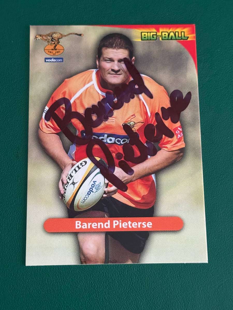 Rugby Card - *SIGNED* Barend Pieterse 2010 Big Ball Rugby Card