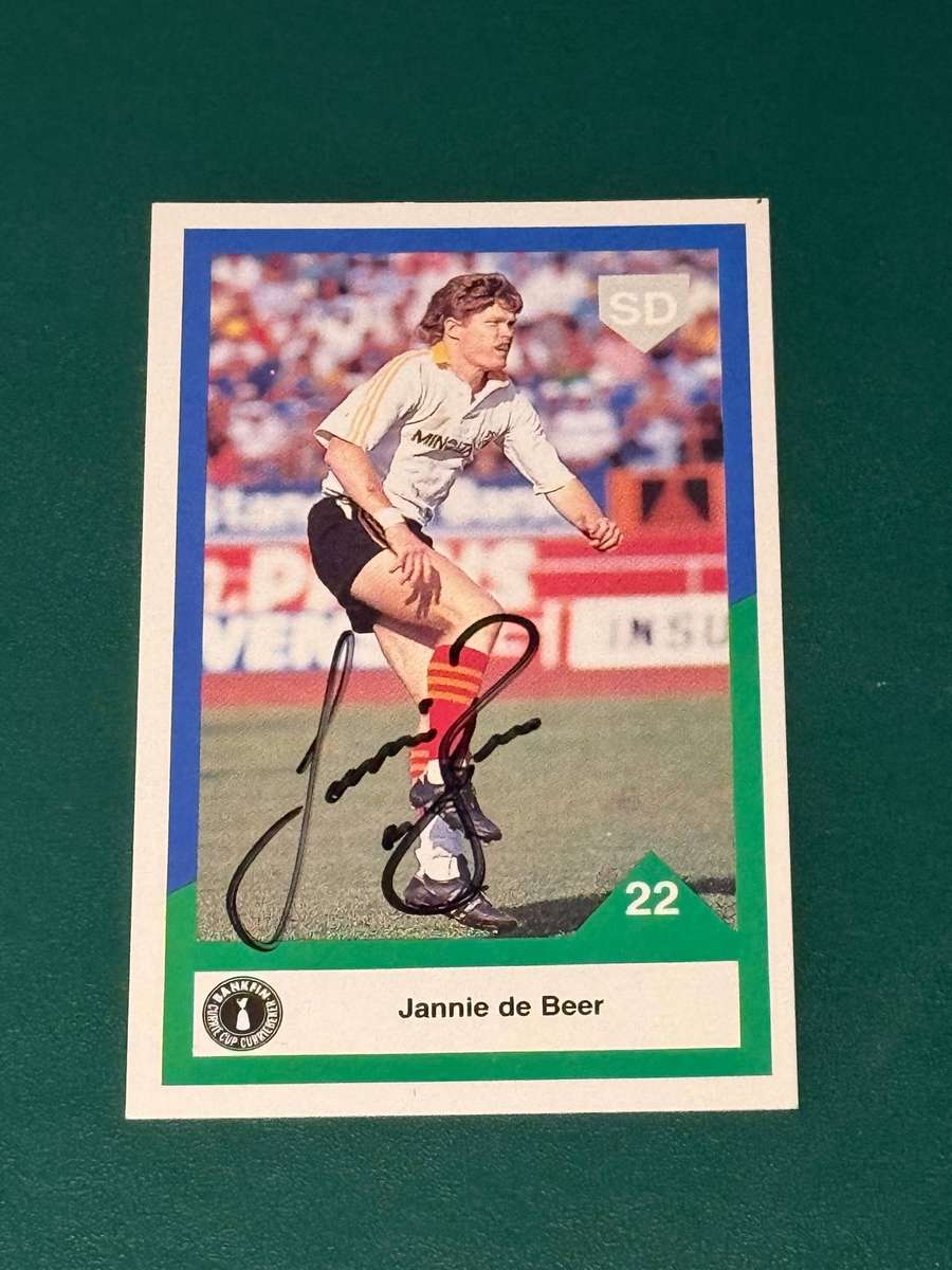 Rugby Card - *SIGNED* Jannie de Beer 1992 Sports Deck Rugby Card