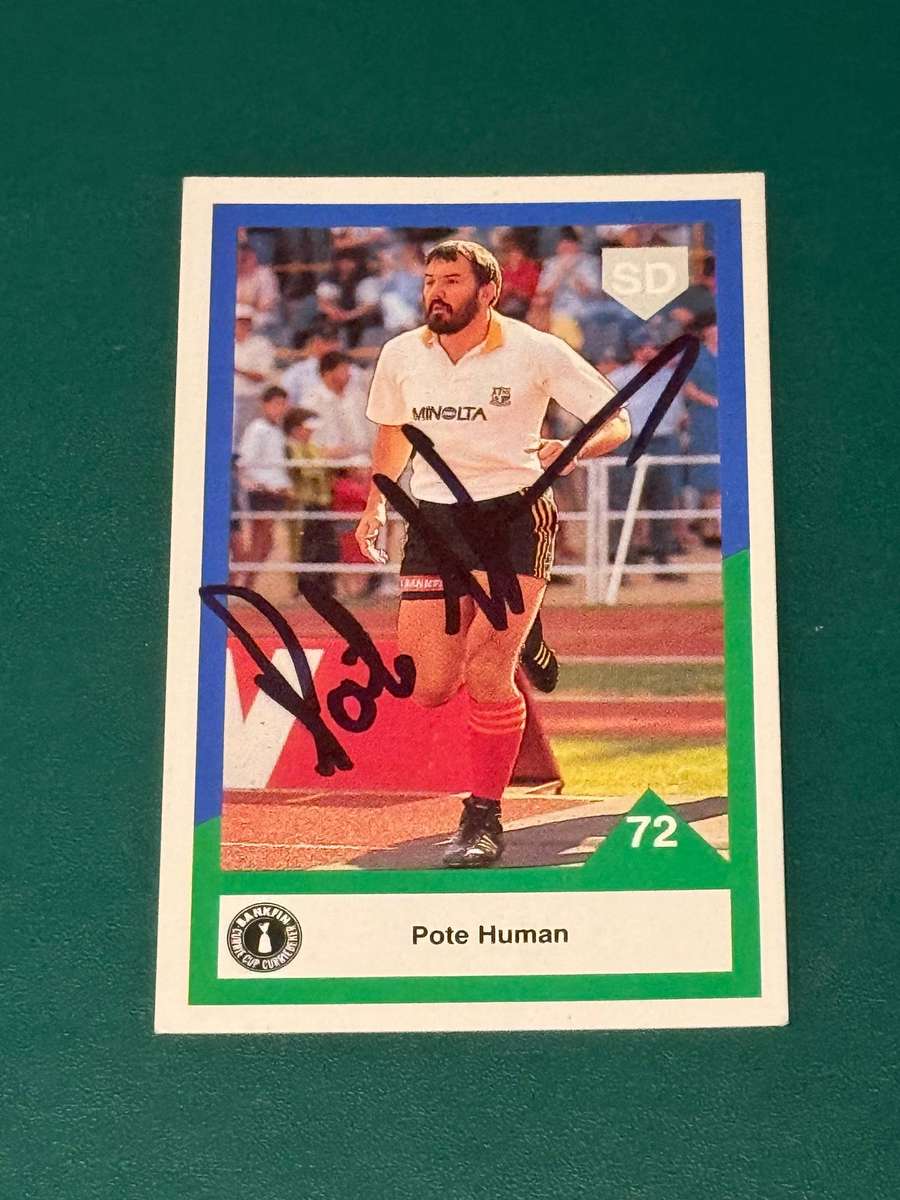 Rugby Card - *SIGNED* Pote Human 1992 Sports Deck Rugby Card