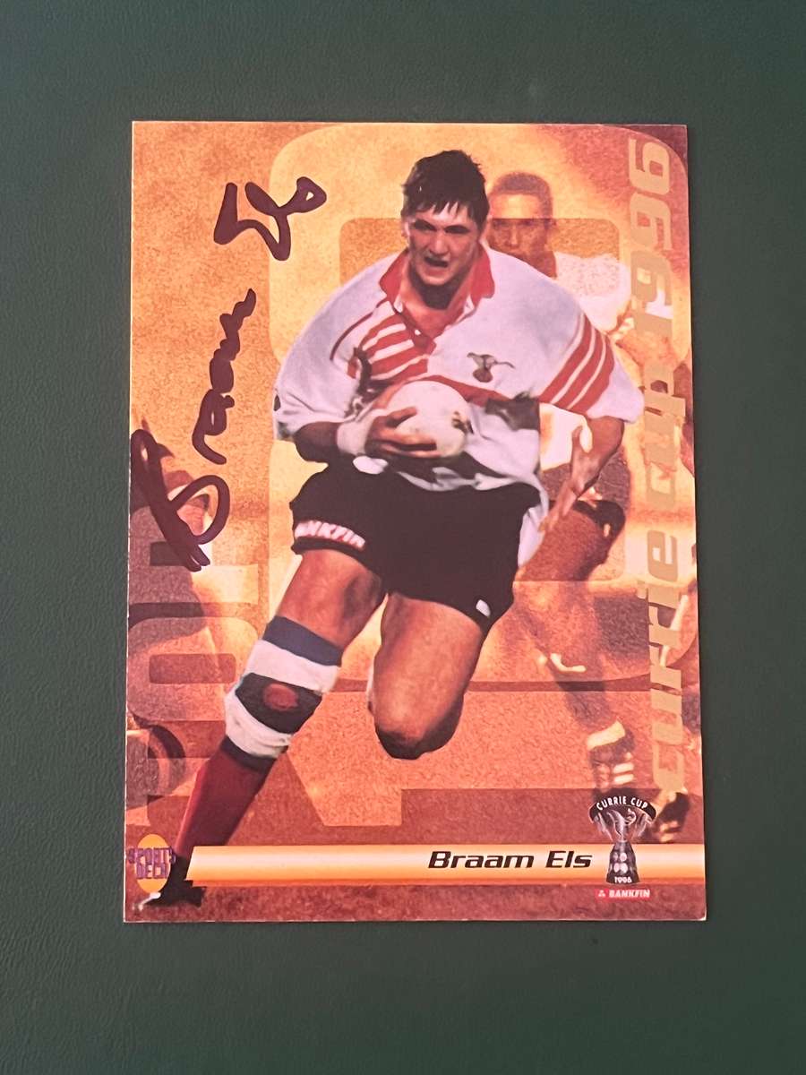 Rugby Card - *SIGNED* Braam Els 1996 Sports Deck Rugby Card