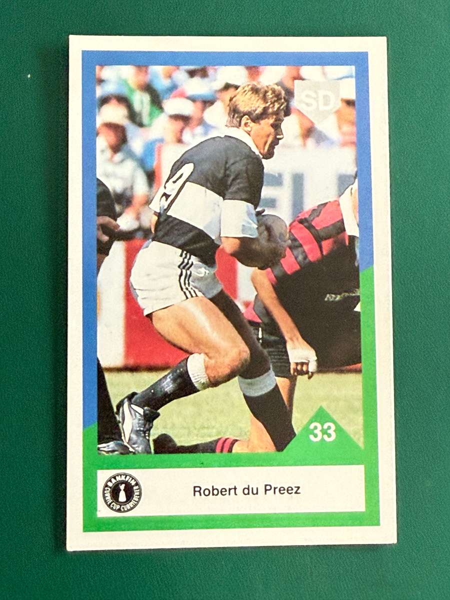 Rugby Card - Robert du Preez 1992 Sports Deck Rugby Card