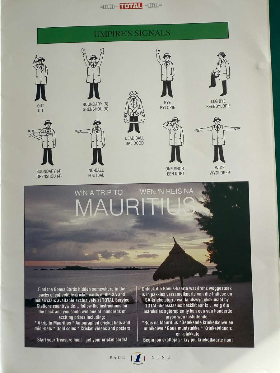 Cricket Album - 1992 Total Cricket Album and Tour Guide