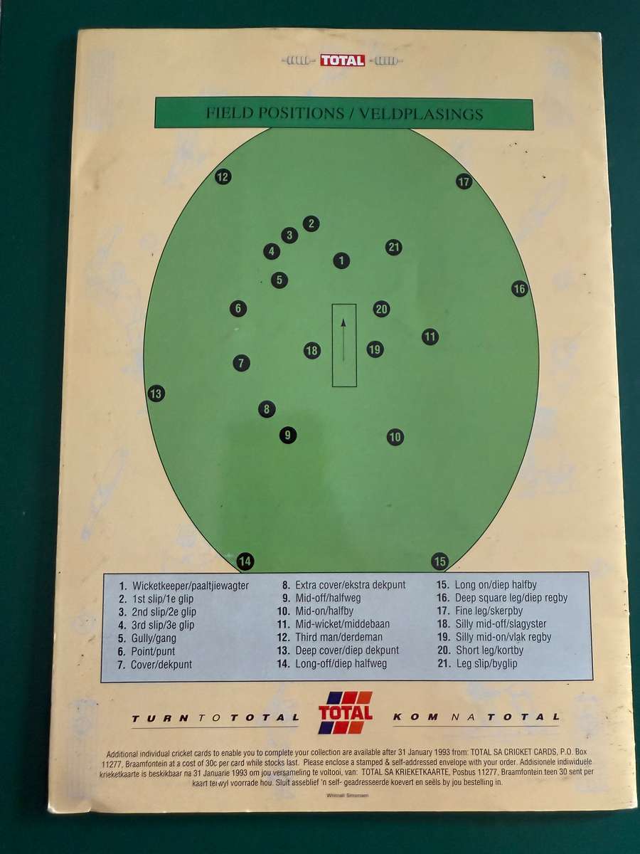 Cricket Album - 1992 Total Cricket Album and Tour Guide