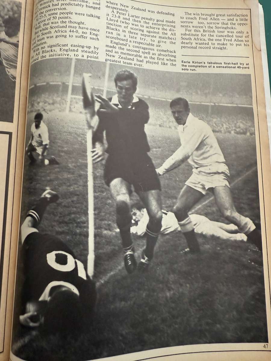 Rugby Supplement - Great Test Victories: All Blacks 1946-1975