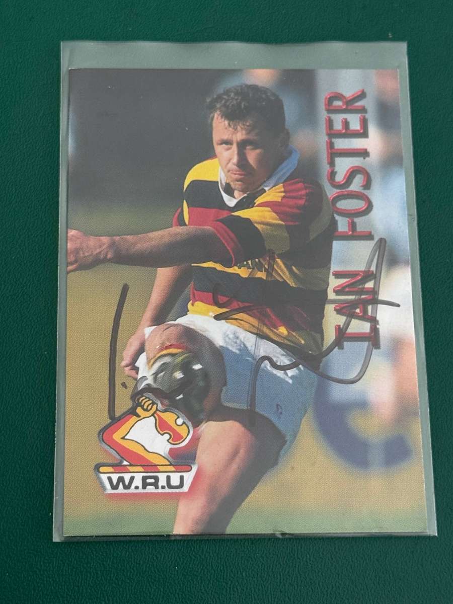 Rugby Card - *SIGNED* Ian Foster 1996 Card Crazy Authentics Rugby Card