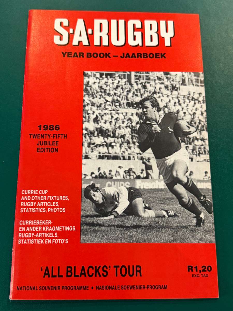 Rugby Book/Booklet- SA Rugby Annual 1986