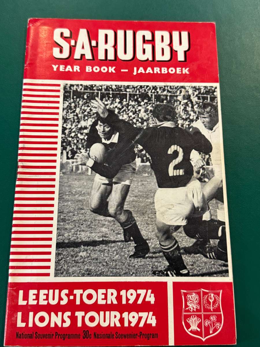 Rugby Programme - South-Africa vs British-Lions 13/07/1974 (Boet Erasmus)