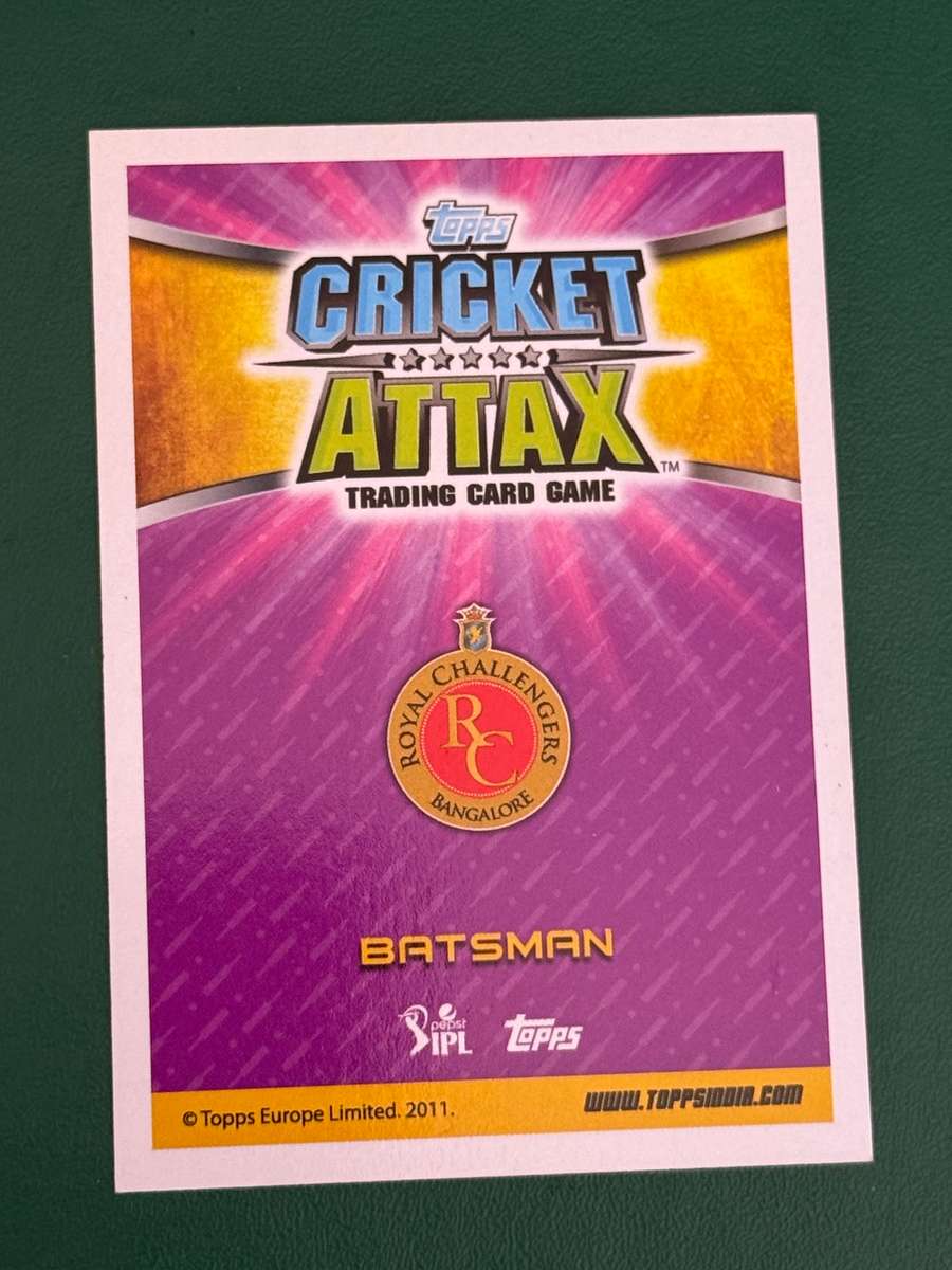 Cricket Card - *SIGNED* Virat Kohli 2015 IPL Topps Cricket Card