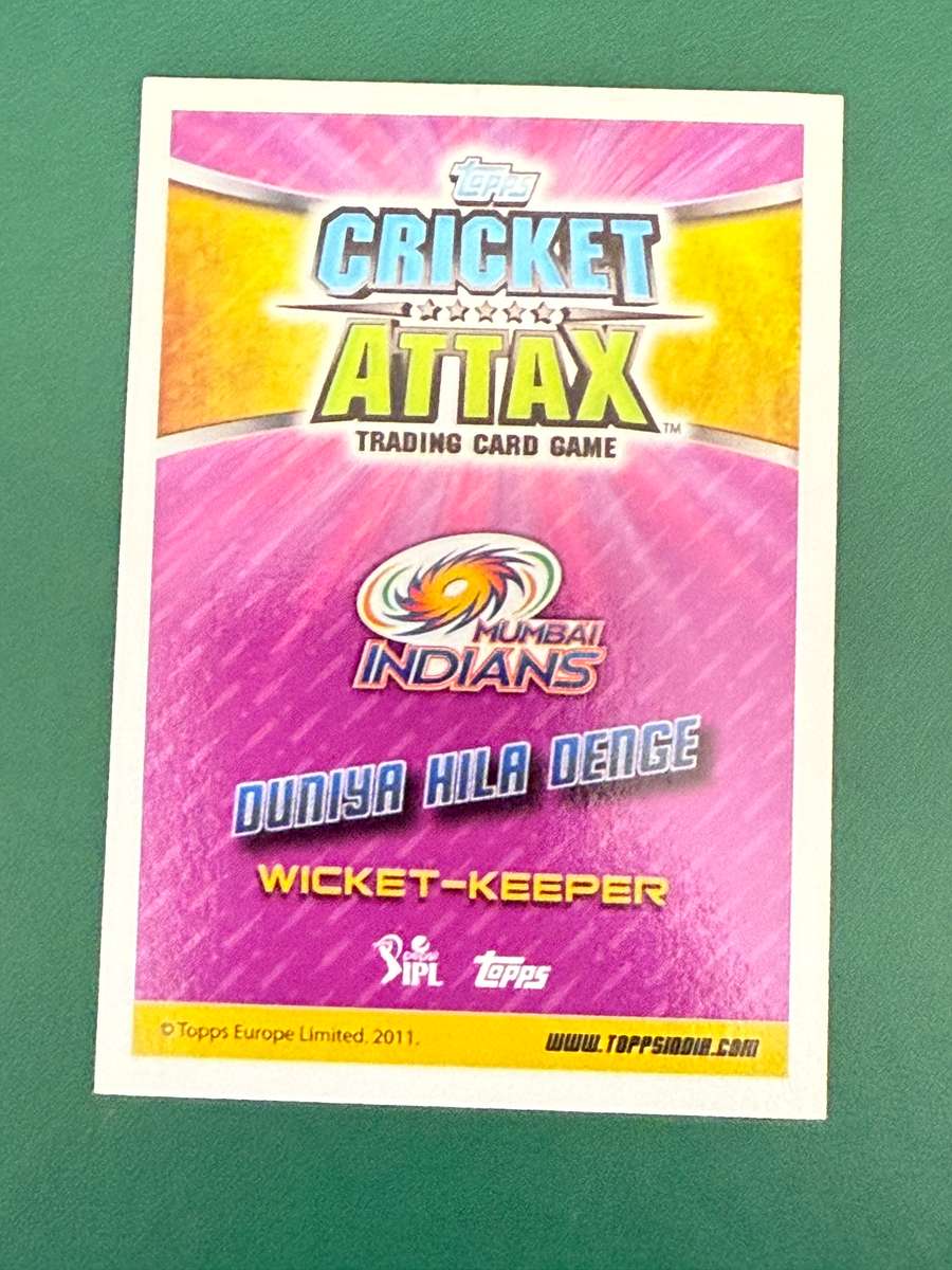 Cricket Card - *SIGNED* Parthiv Patel 2015 IPL Topps Cricket Card