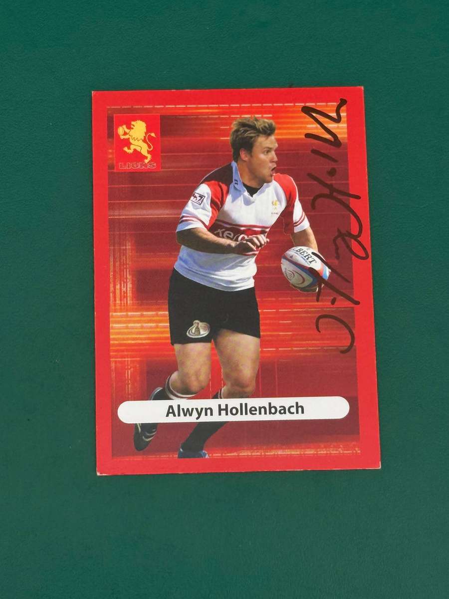 Rugby Card - *SIGNED* Alwyn Hollenbach 2009 Big Ball Rugby Card