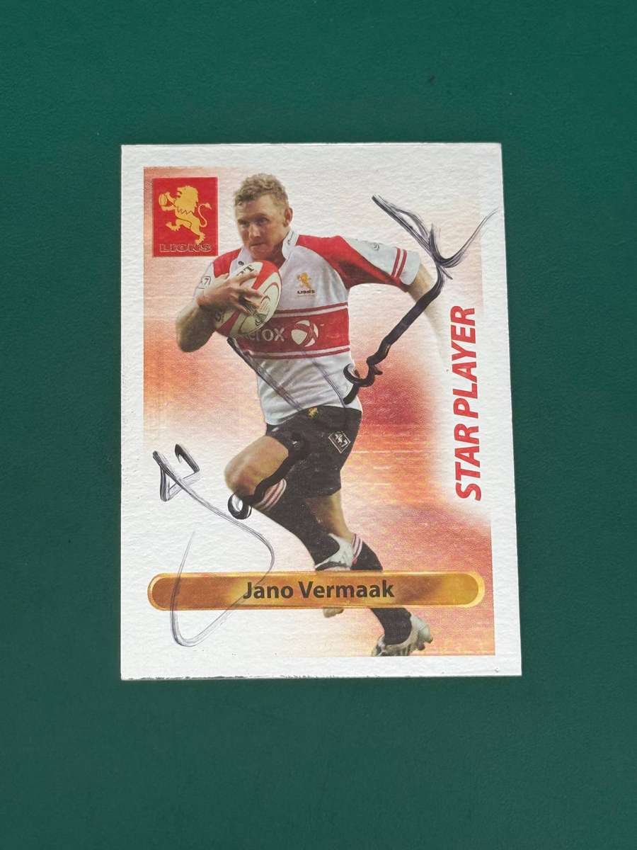Rugby Card - *SIGNED* Jano Vermaak 2009 Big Ball Rugby Card